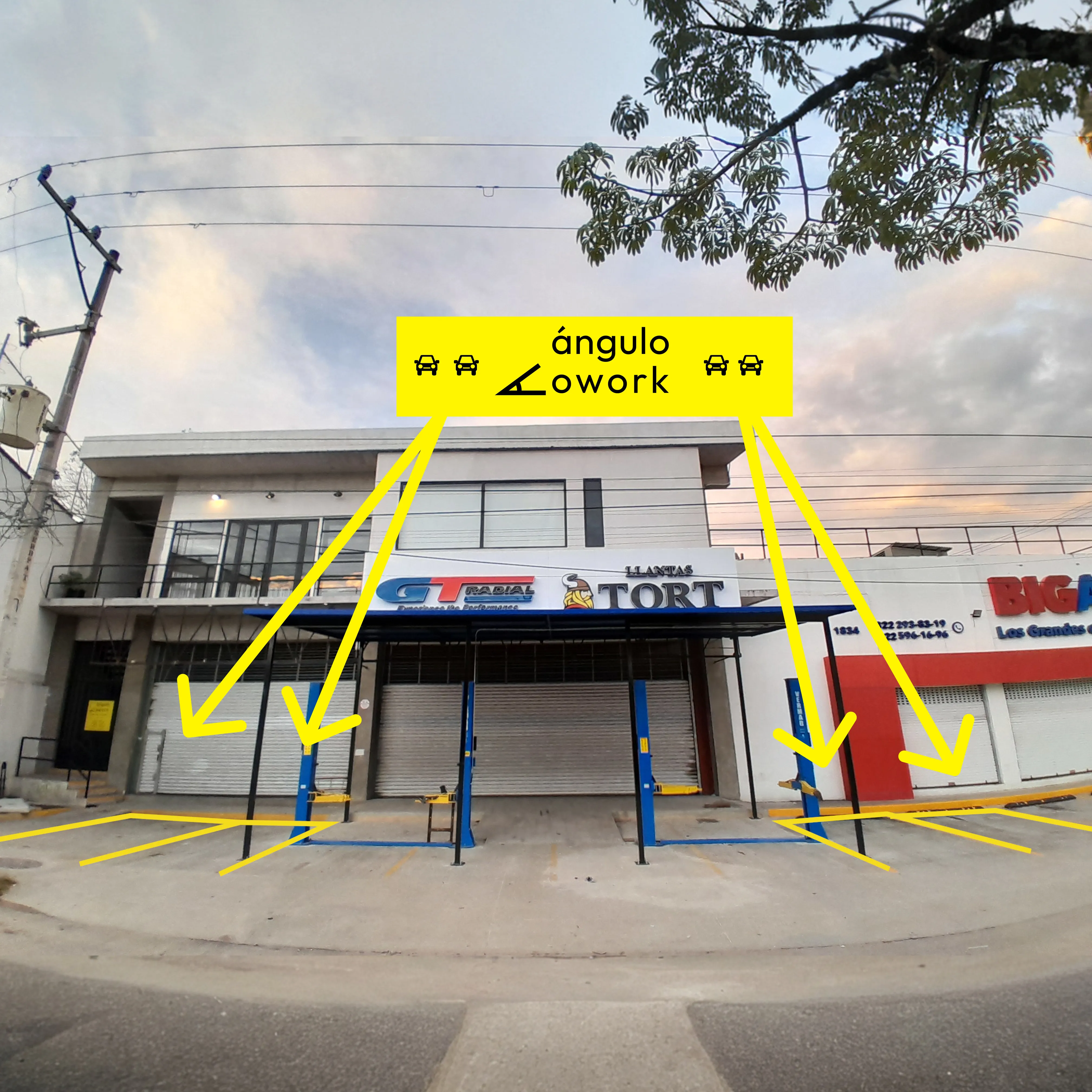Parking spaces