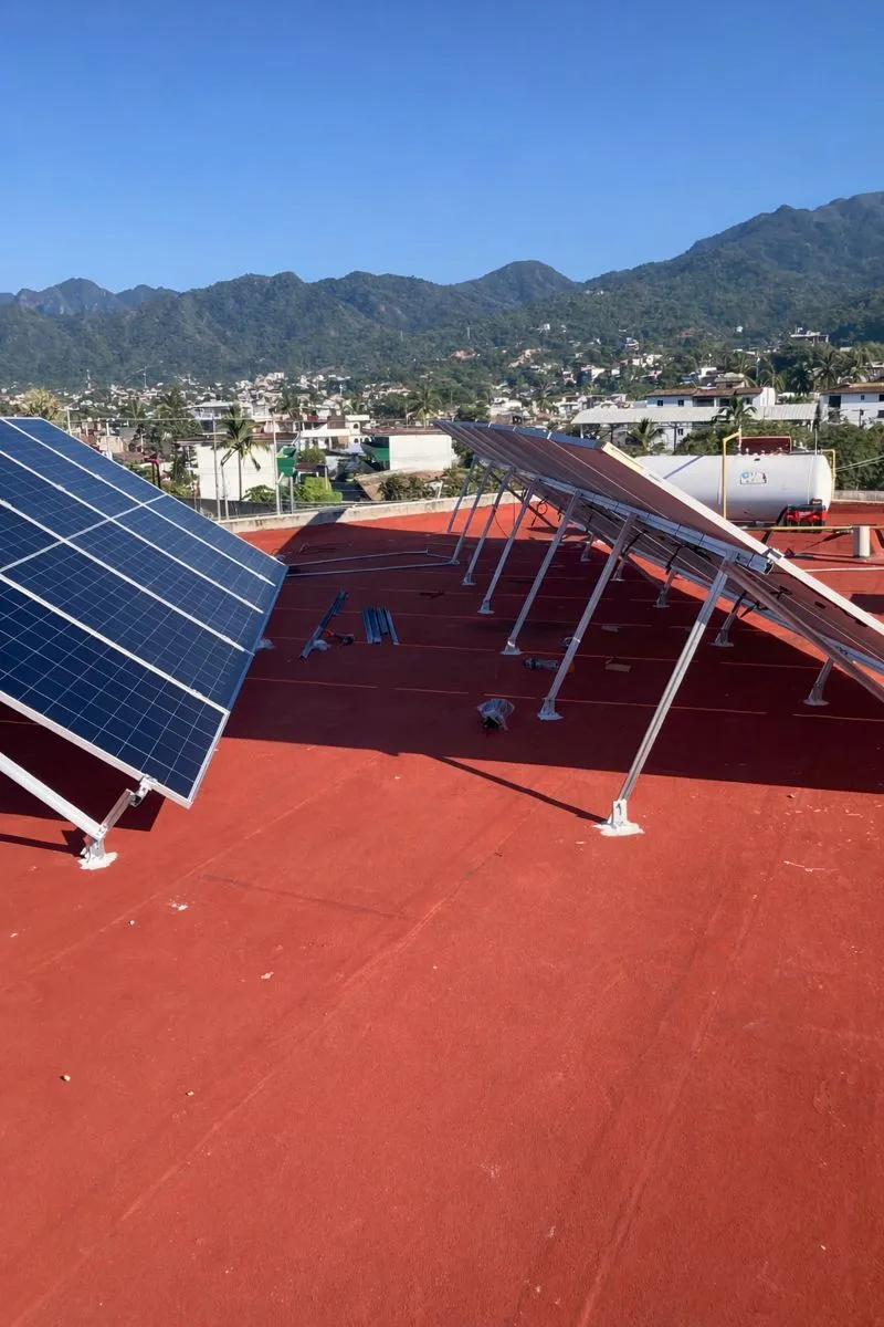 solar panels on our rooftop